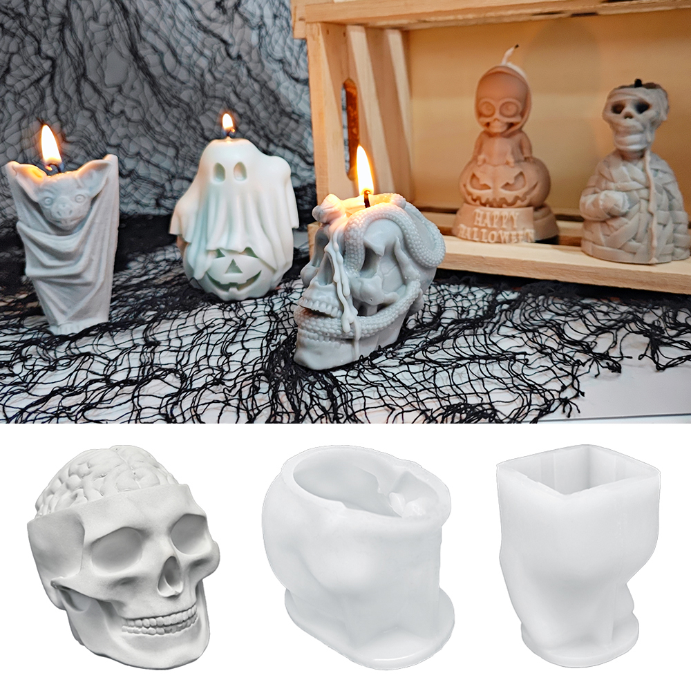 Resin Craft Ideas - LZ041 Halloween Snake Skull stampo per