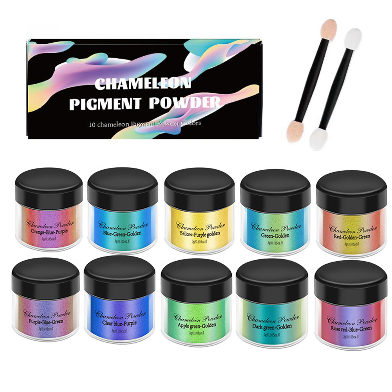 Resin Pigment Set - Set di 10/20 Pigmenti Camaleonti Effetto