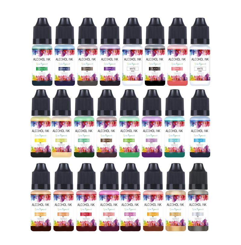 Resin Dye Alcohol - 10ml/bottiglia 22 colori inchiostro alcolico resina