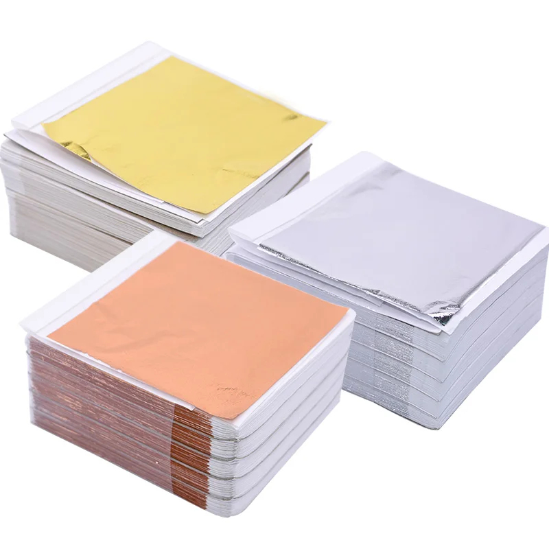 Gold Foil Flakes - 100 fogli di lamina imitazione oro,