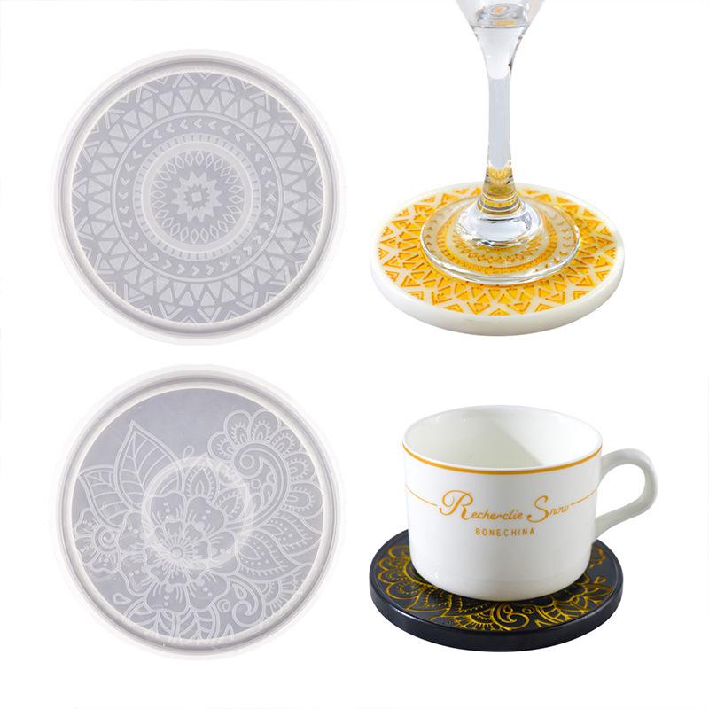 Coaster Mold Round - Stampo in silicone per sottobicchieri a