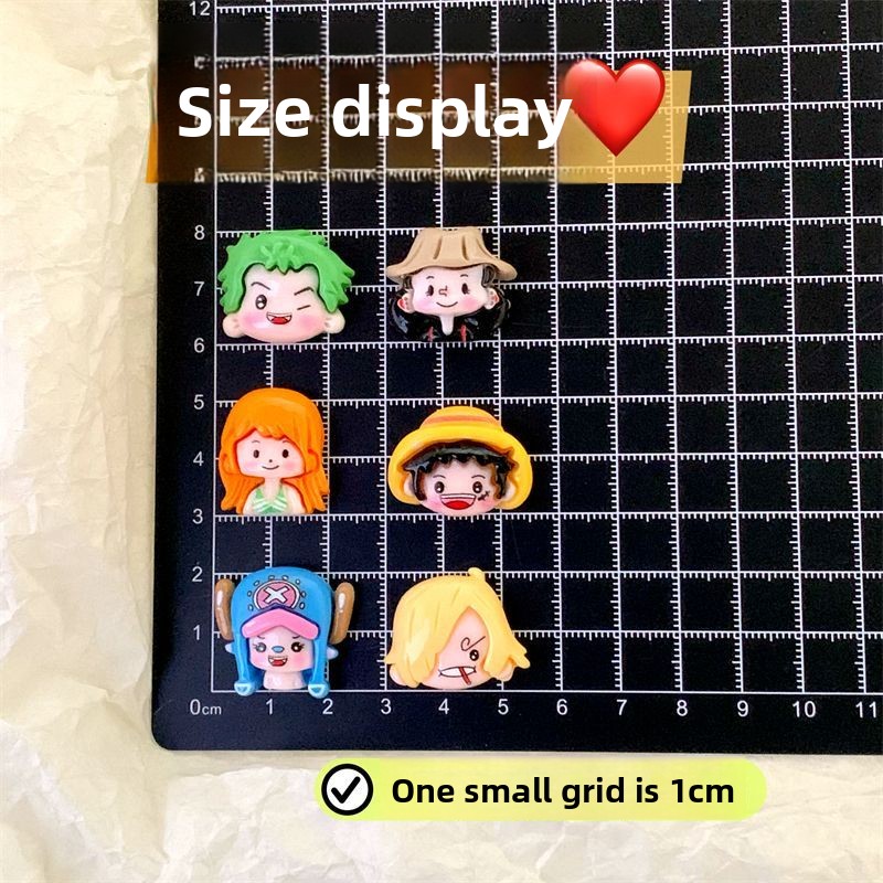 Resin Craft Ideas - Adesivi 3D One Piece, simpatici personaggi