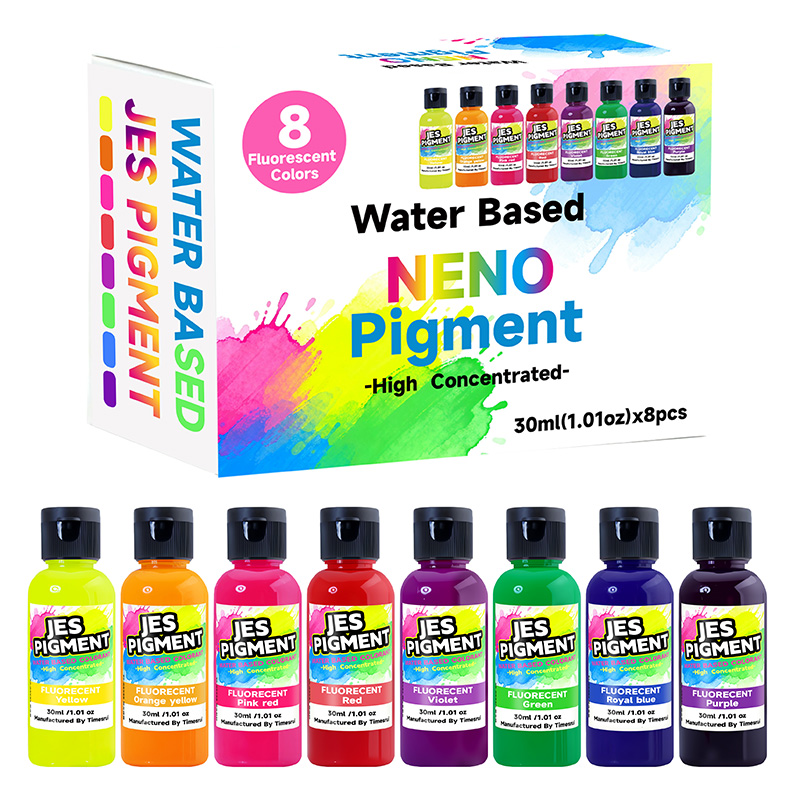 Resin Pigment Set - Set di 8 pigmenti fluorescenti, 30ml/1.01oz
