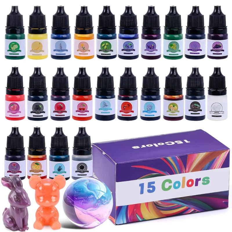 Resin Pigment Set - Pigmento colorato in resina epossidica 24