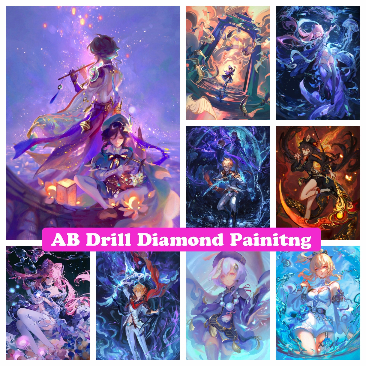 Resin Craft Genshin - Genshin Impact Anime Zhong Qi Hu