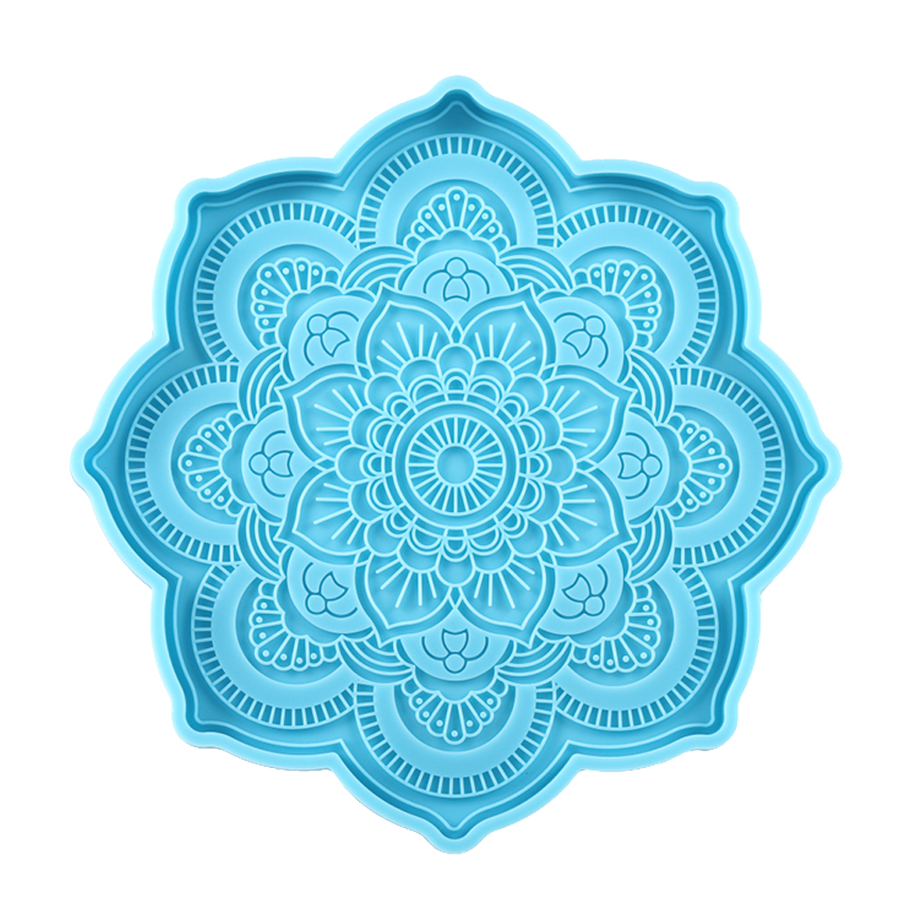 Coaster Mold Round - Mandala Sottobicchiere Stampo in silicone Vassoio