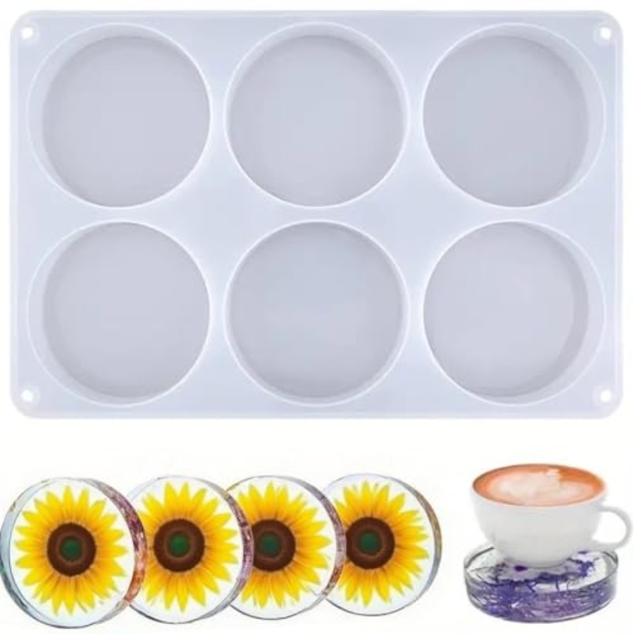Coaster Mold Round - Stampi in Silicone per Sottobicchieri Rotondi