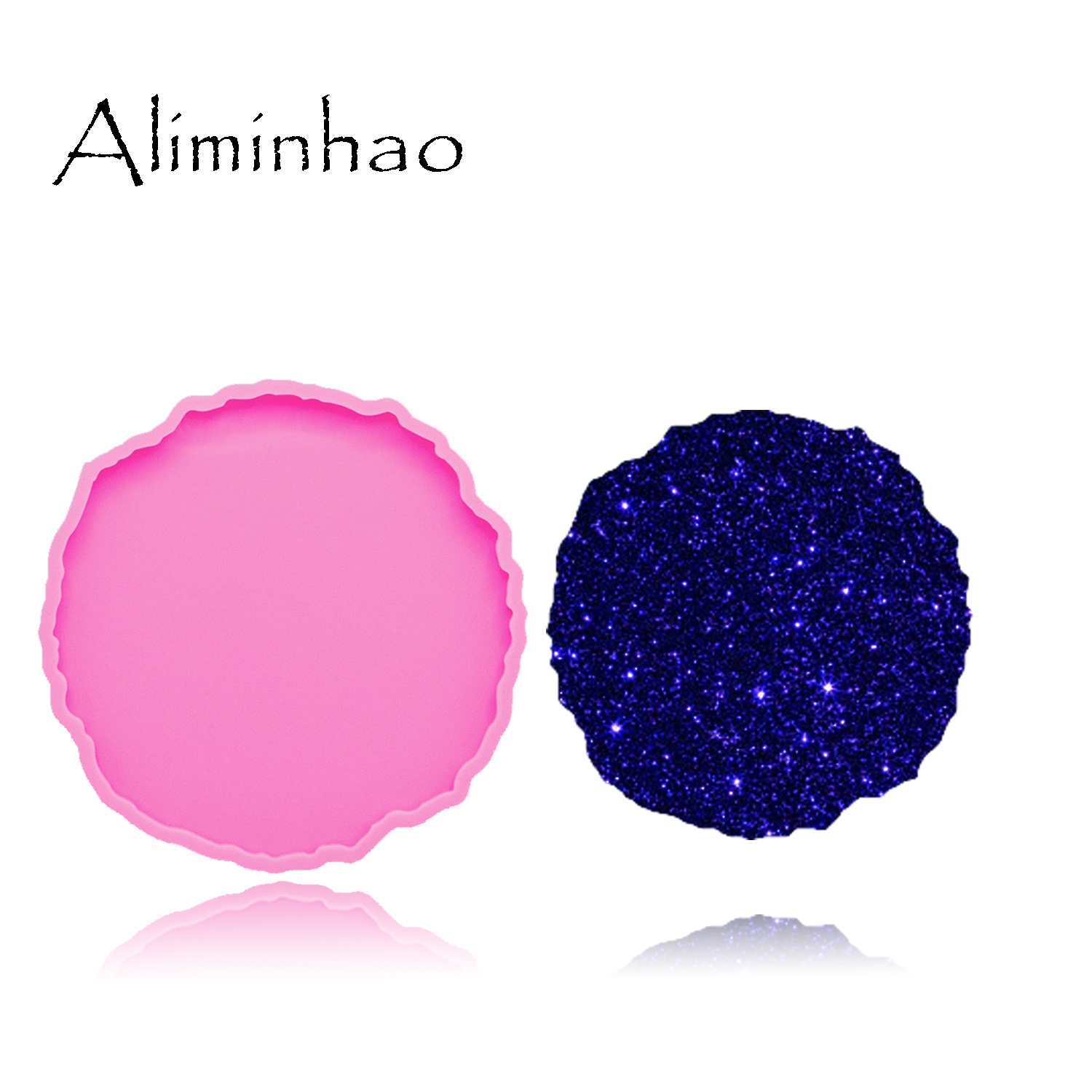 Geode Mold Silicone - DY0278 Stampi in silicone rotondi lucidi