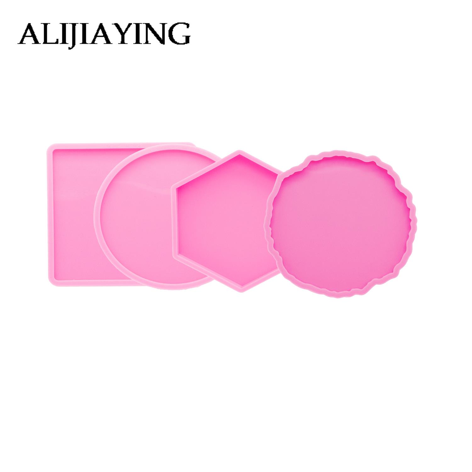 Geode Mold Silicone - DY0278 superficie liscia Geode sottobicchieri silicone