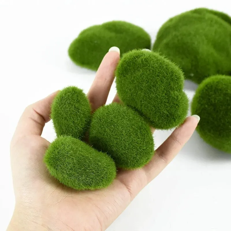 Terrarium Moss Art - 10 pezzi di simulazione muschio pietra