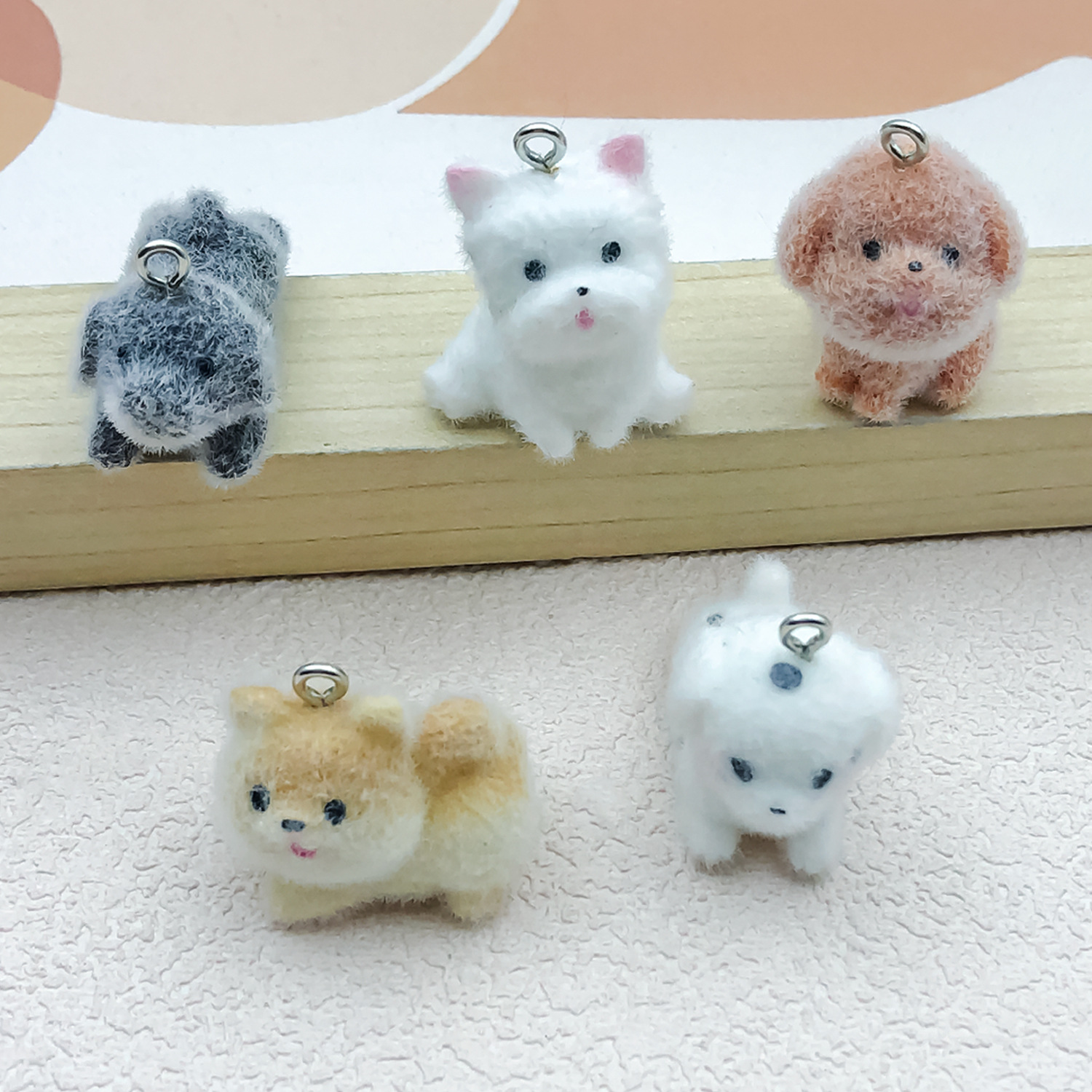Resin Craft Material - 5 pezzi e 1 animale in