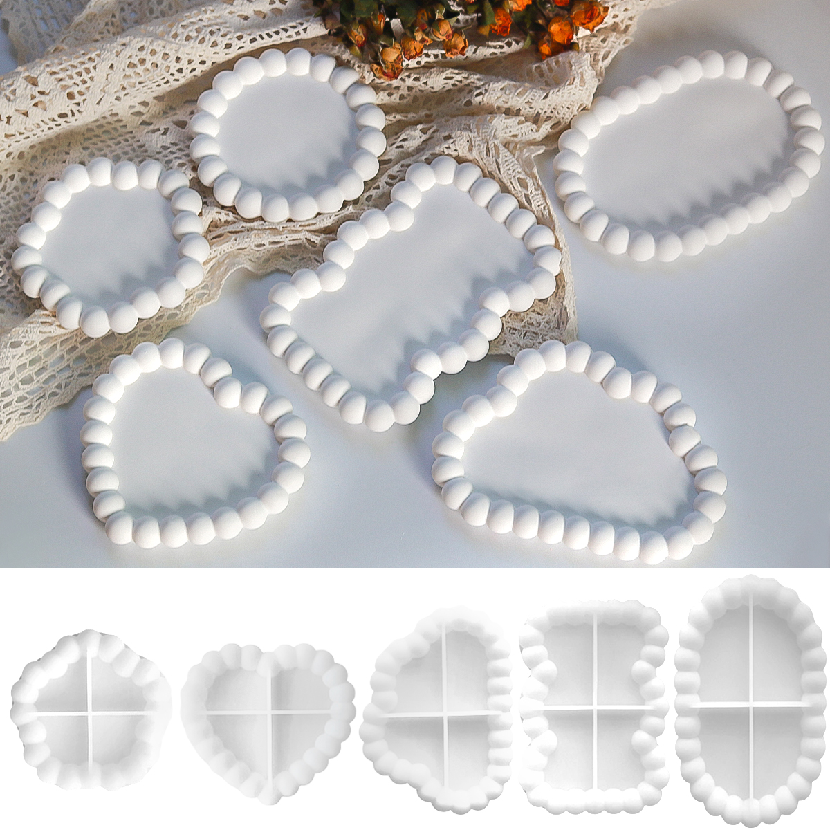 Coaster Mold Round - Vassoio portaoggetti per bolle Stampo in