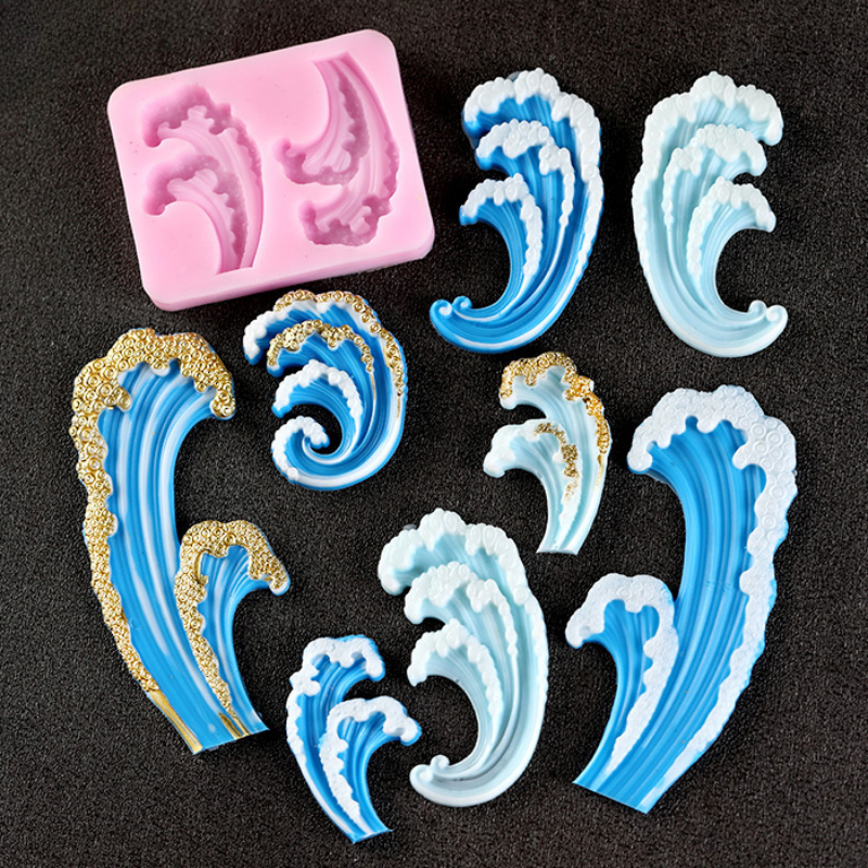 Resin Ocean Wave Mold - Stampi in silicone Wave Ocean Torta