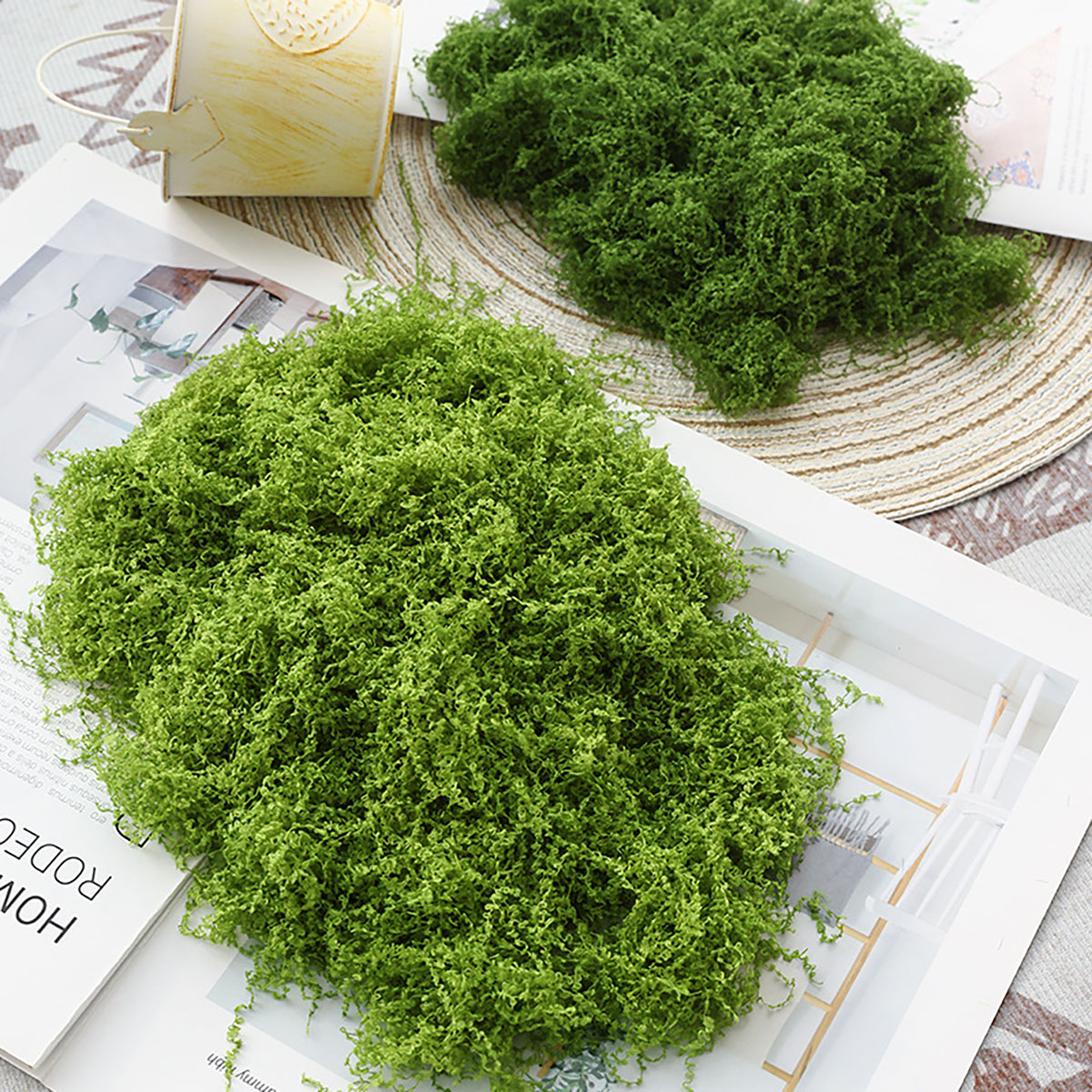 Terrarium Moss Art - Piante Verdi Artificiali in Poliestere, Circa