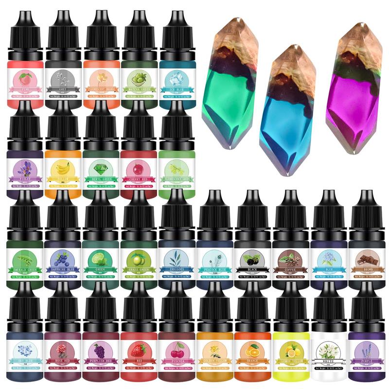 Resin Ocean Wave Mold - 5ml 30 colori pigmento di resina