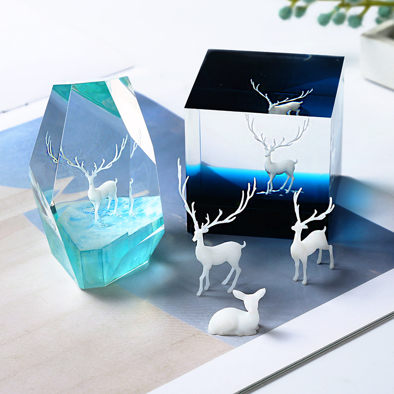 Resin Ocean Wave Mold - SNASAN 6 pezzi 3D Micro Cigno