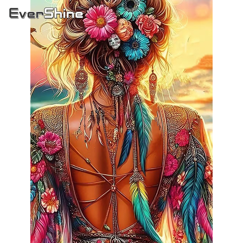 Resin Craft For Beginners - Kit per Pittura Diamante Evershine, Ritratto