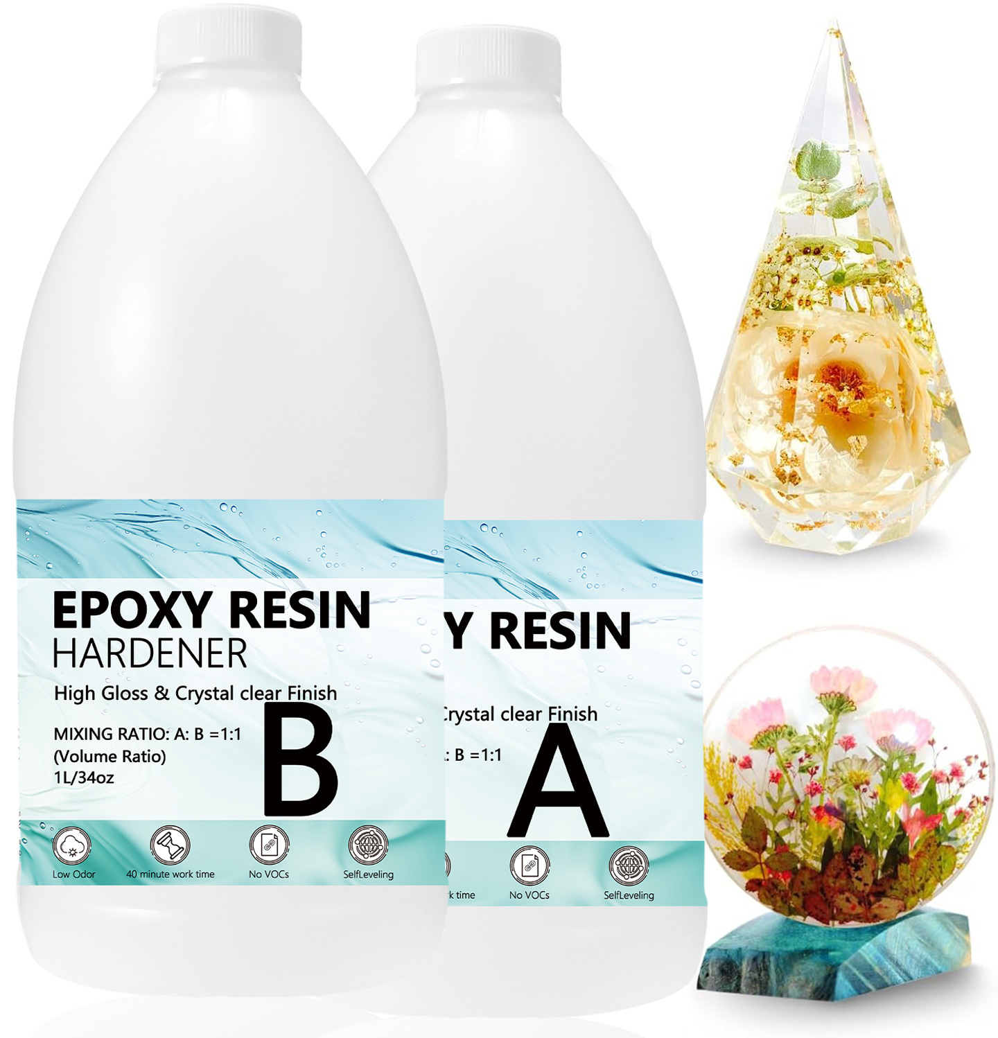 Resin Craft For Beginners - Set di Resina Epossidica, Kit Artistico