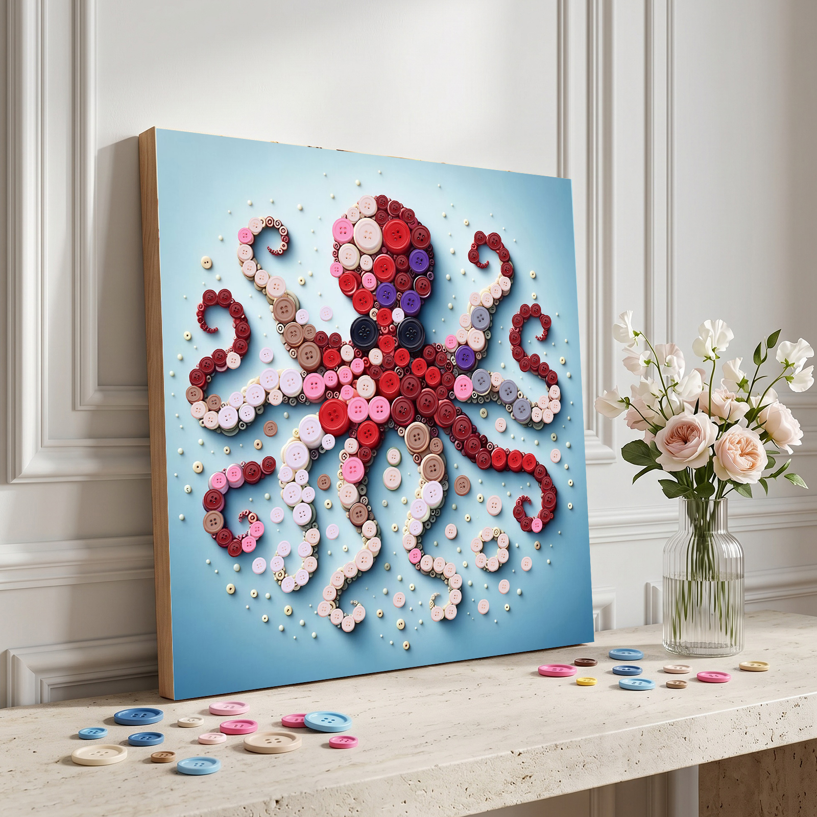 Resin Craft For Beginners - Kit Decorativo per Bottoni in Resina