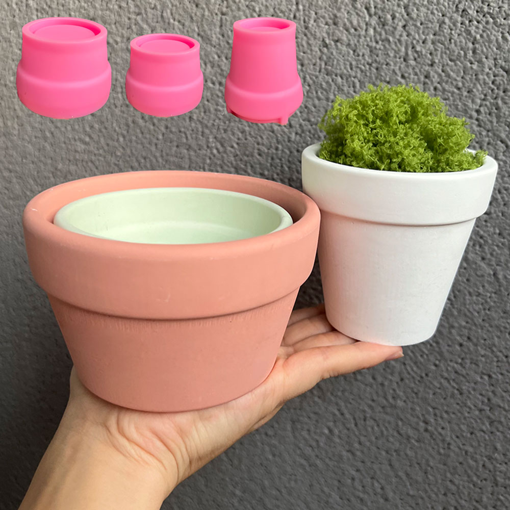 Coaster Mold Round - Grande vaso per piante in calcestruzzo