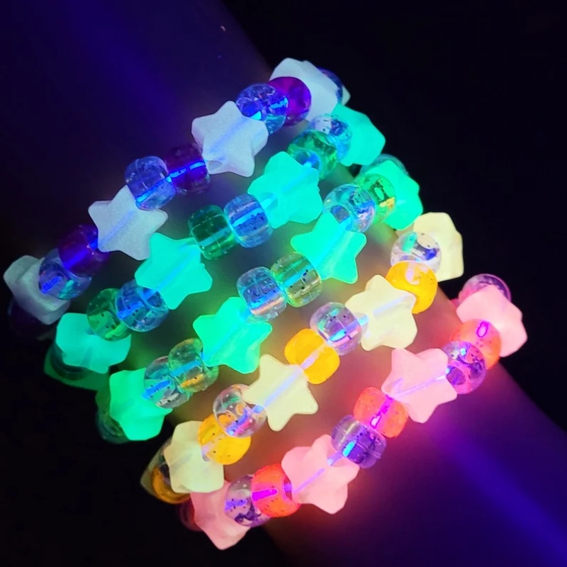 Resin Glitter Pack - Set di 5 braccialetti Glow Star