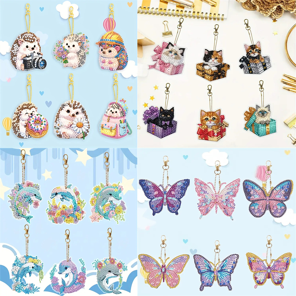 Resin Craft For Beginners - Portachiavi con pittura diamante fai-da-te per