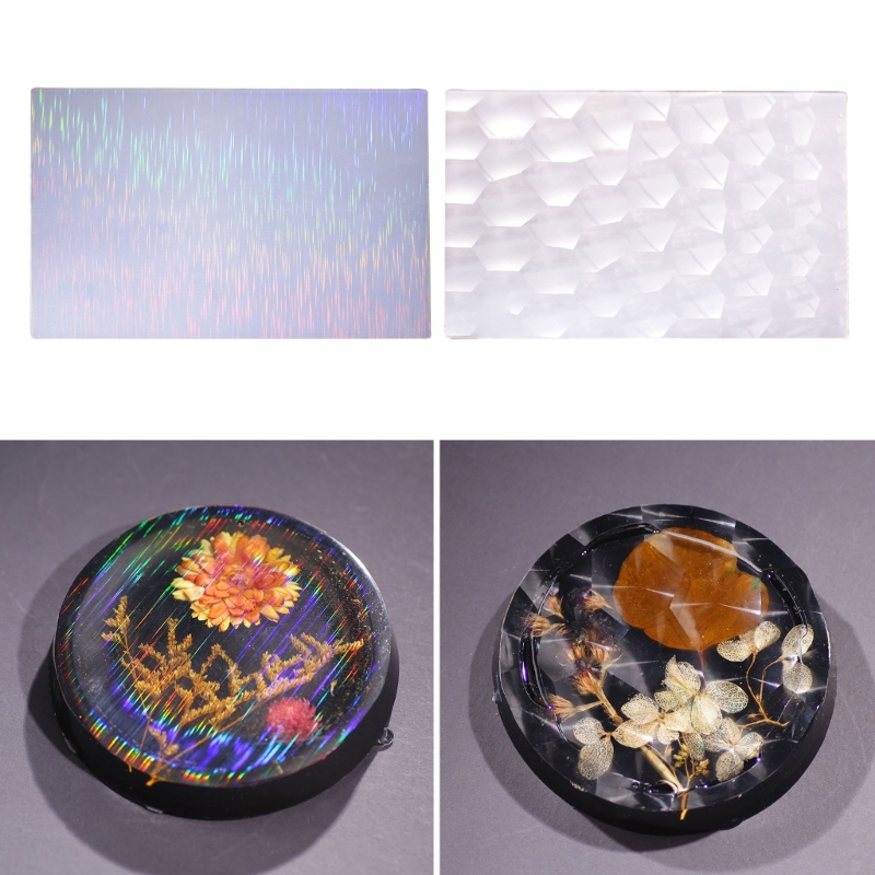 Resin Ocean Wave Mold - Intarsio olografico in Silicone pellicola arcobaleno-finestra