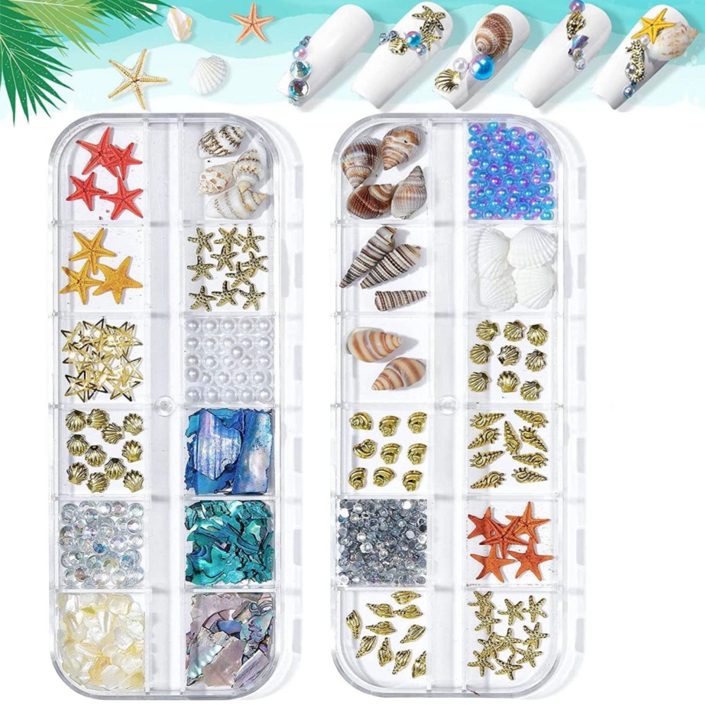 Resin Ocean Wave Mold - 1 scatola di conchiglie di mare,
