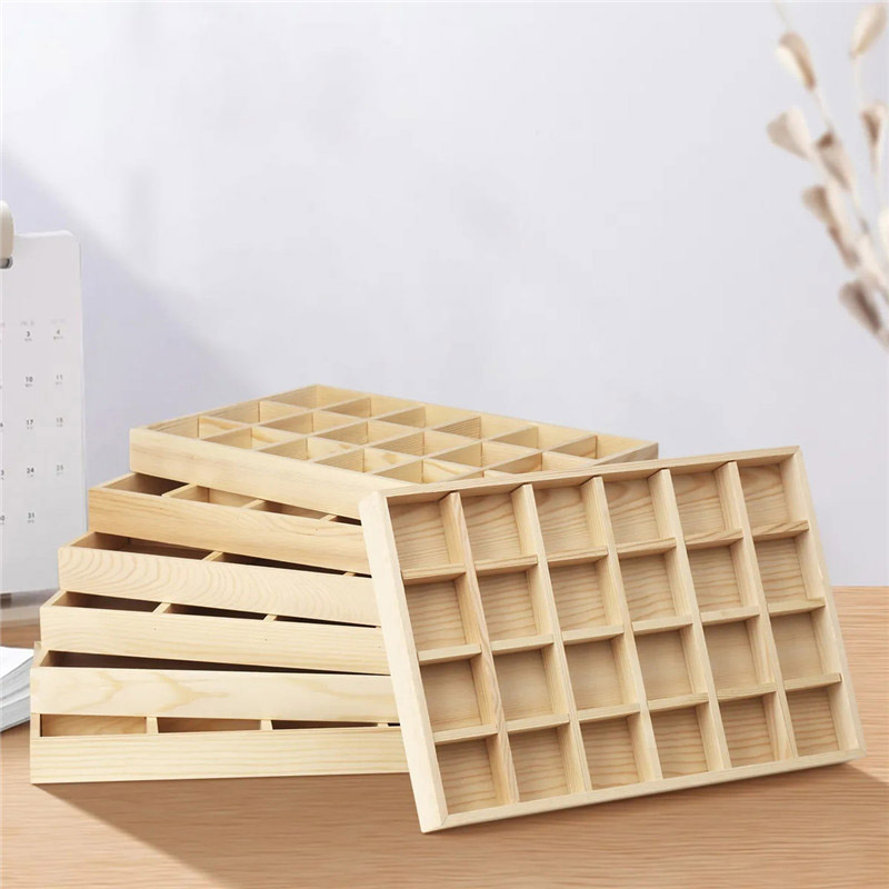 Wood Ring Blank - Vassoi portaoggetti per gioielli in legno
