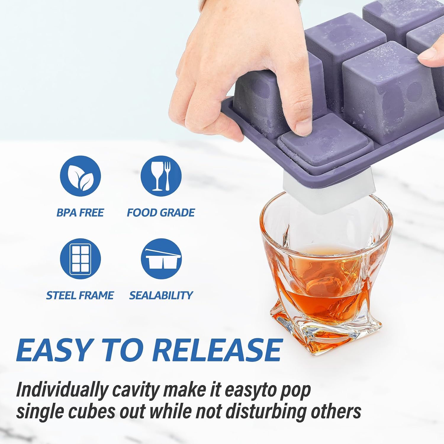 Stampo per Cubetti di Ghiaccio - Silicone Mold Tray recensione e prezzo