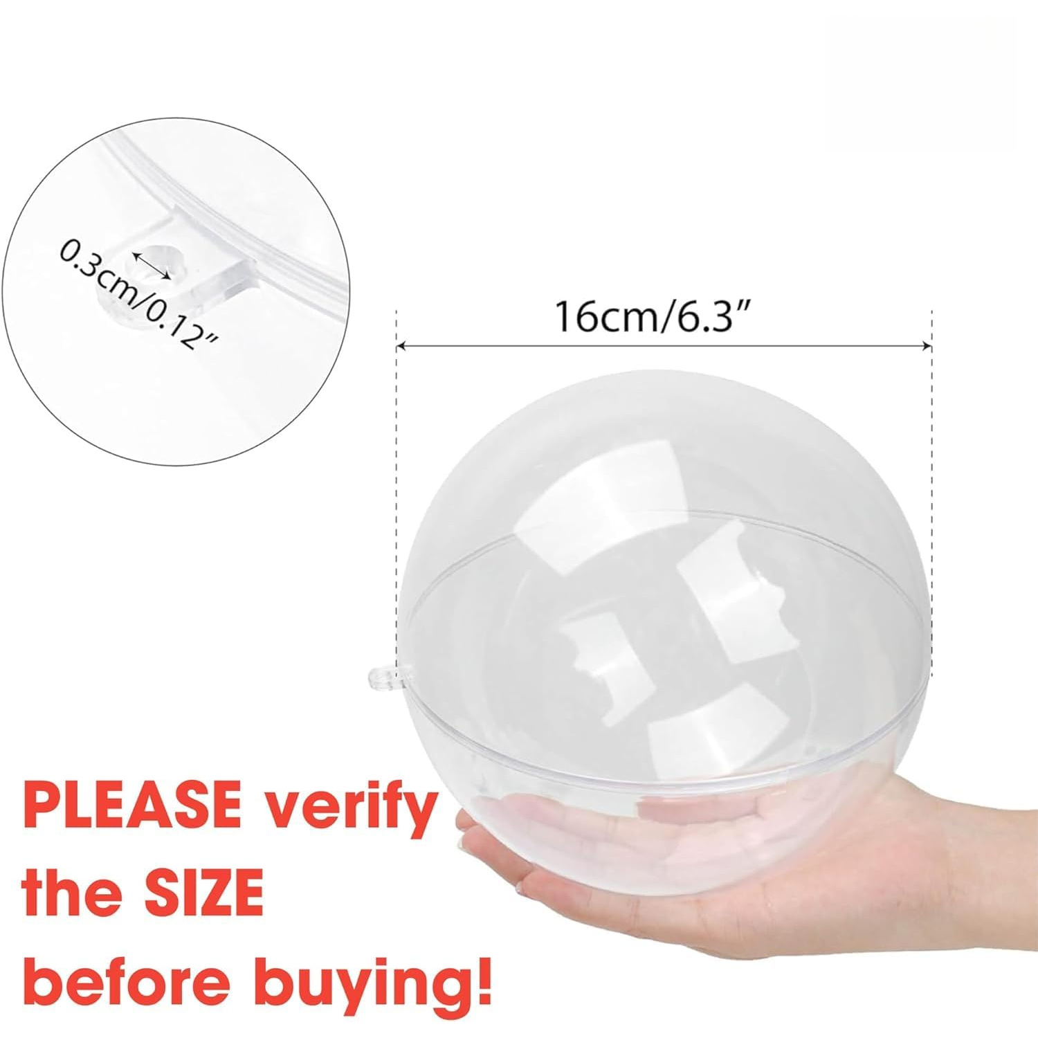 Sfera trasparente riempibile,  - Dome Mold Clear recensione e prezzo