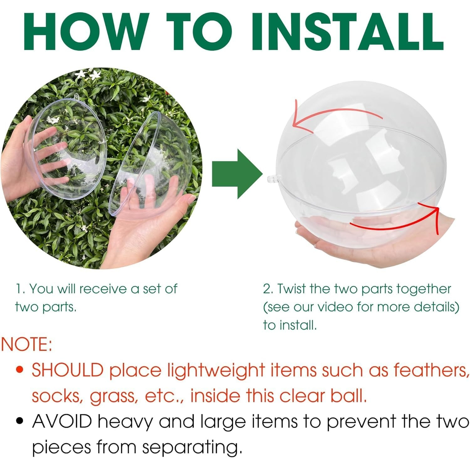 Sfera trasparente riempibile,  - Dome Mold Clear recensione e prezzo