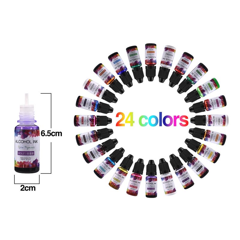 24 colori/Set 10ml resina pigm - Resin Dye Alcohol recensione e prezzo