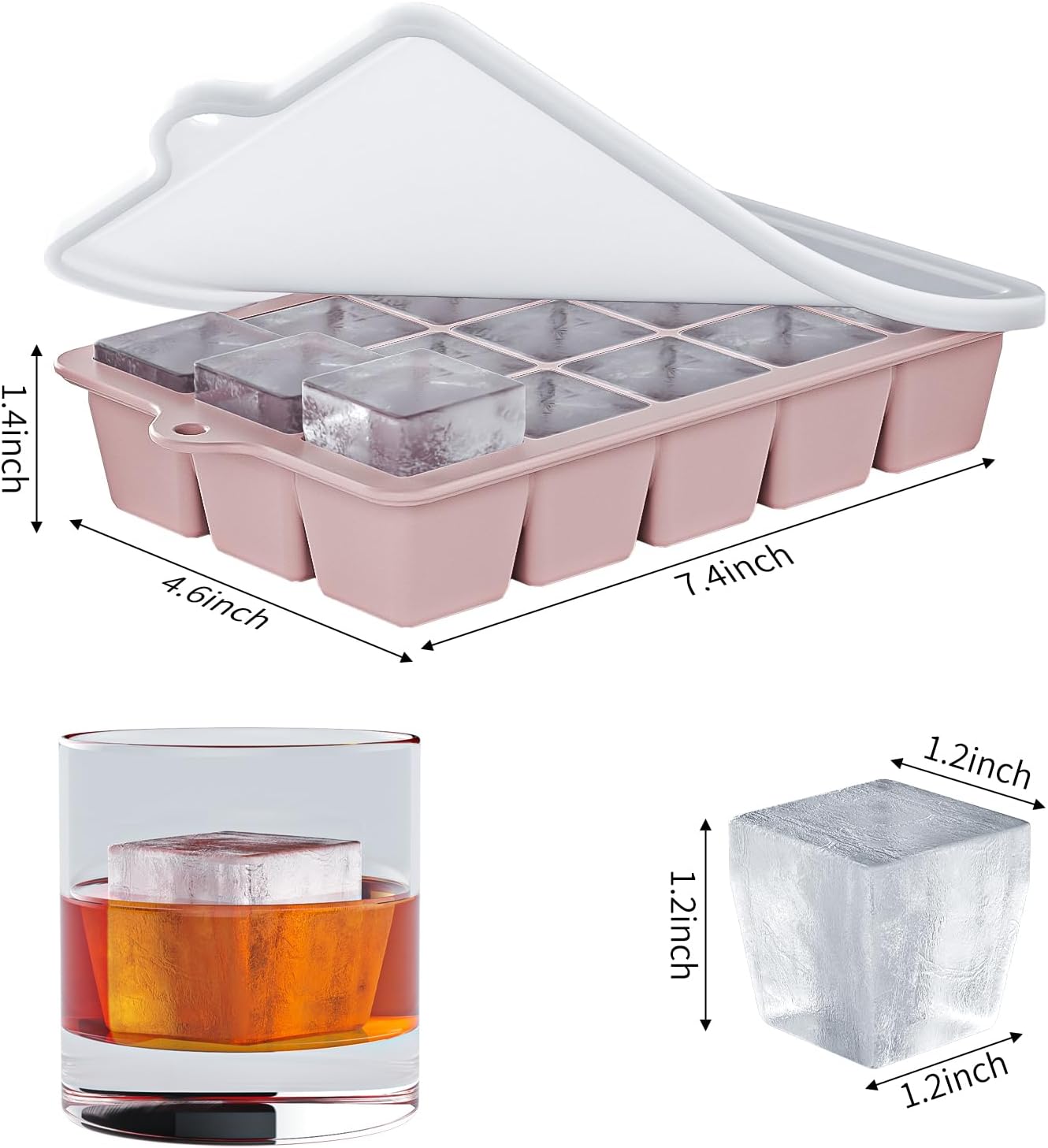 Set di 3 Stampi per Cubetti di - Silicone Mold Tray recensione e prezzo