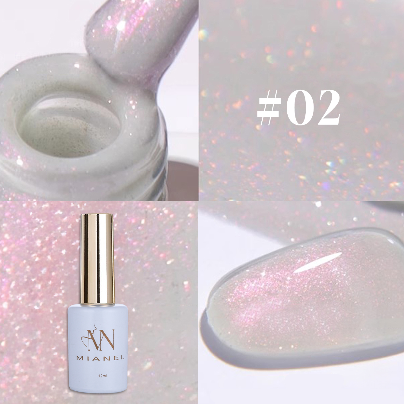 MIANEL 12ML 1PCS Smalto Gel Gl - Resin Glitter Pack recensione e prezzo