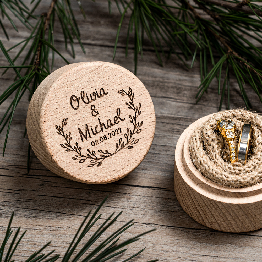 Scatola per Anelli Nuziali Per - Wood Ring Blank recensione e prezzo