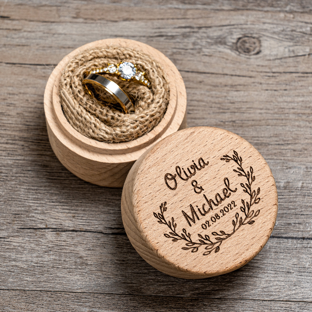 Scatola per Anelli Nuziali Per - Wood Ring Blank recensione e prezzo