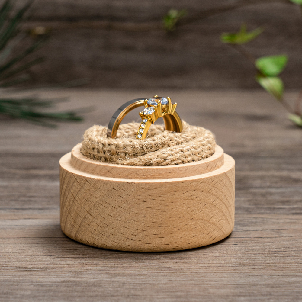 Scatola per Anelli Nuziali Per - Wood Ring Blank recensione e prezzo