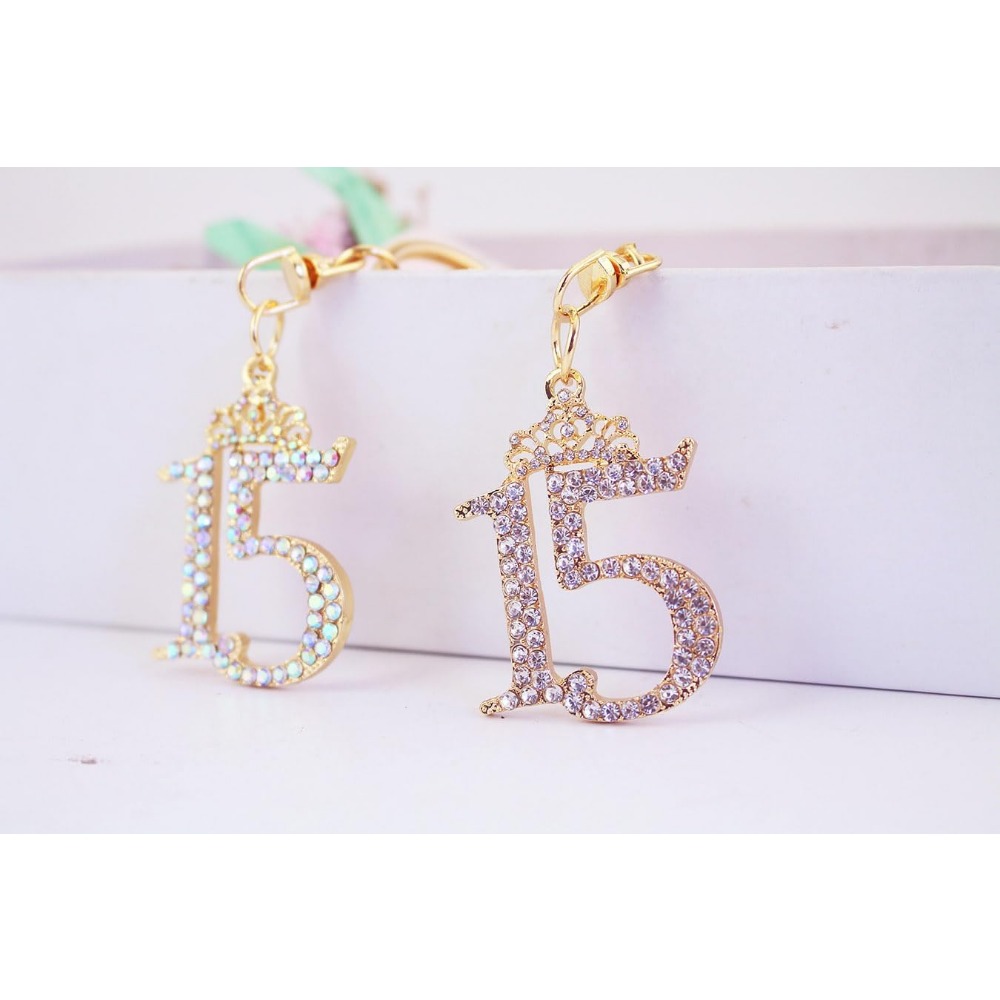 Portachiavi Auto con Numero 15 - Resin Glitter Pack recensione e prezzo