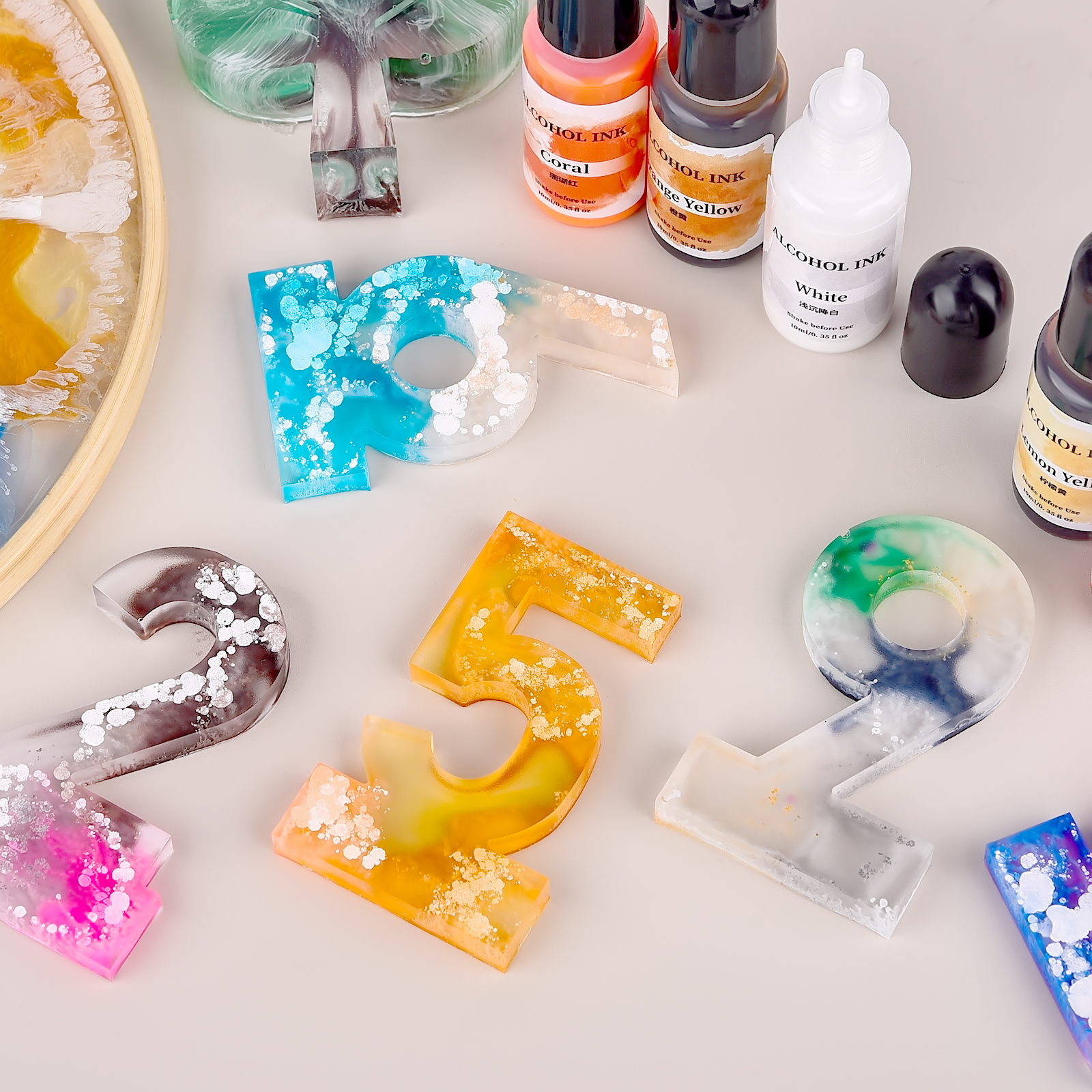 1 set di inchiostro artistico  - Resin Dye Alcohol recensione e prezzo