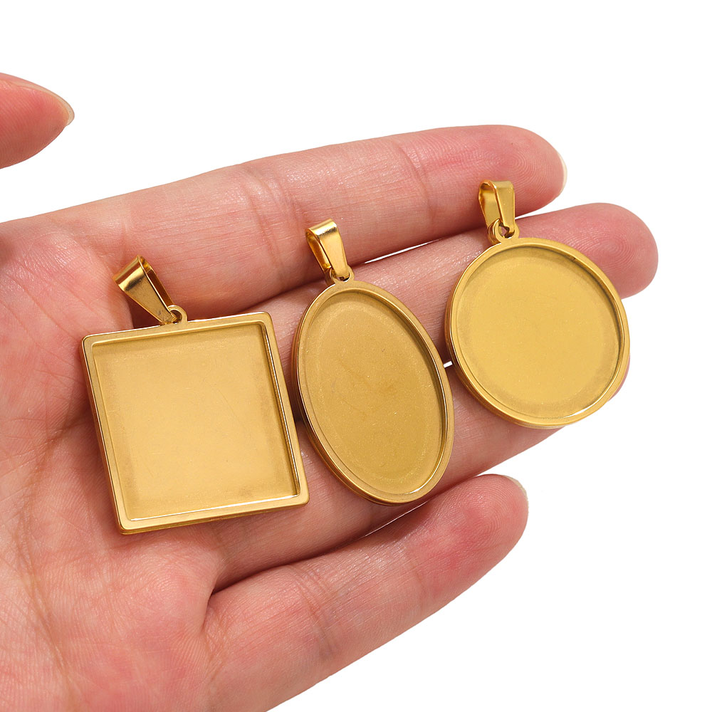 5 pezzi in acciaio inossidabil - Bezels Set Pendant recensione e prezzo