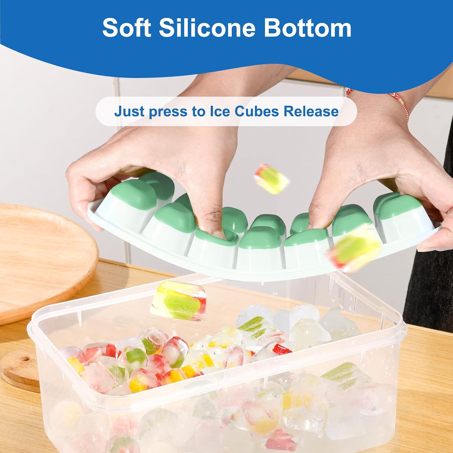 Vaschetta per cubetti di ghiac - Silicone Mold Tray recensione e prezzo