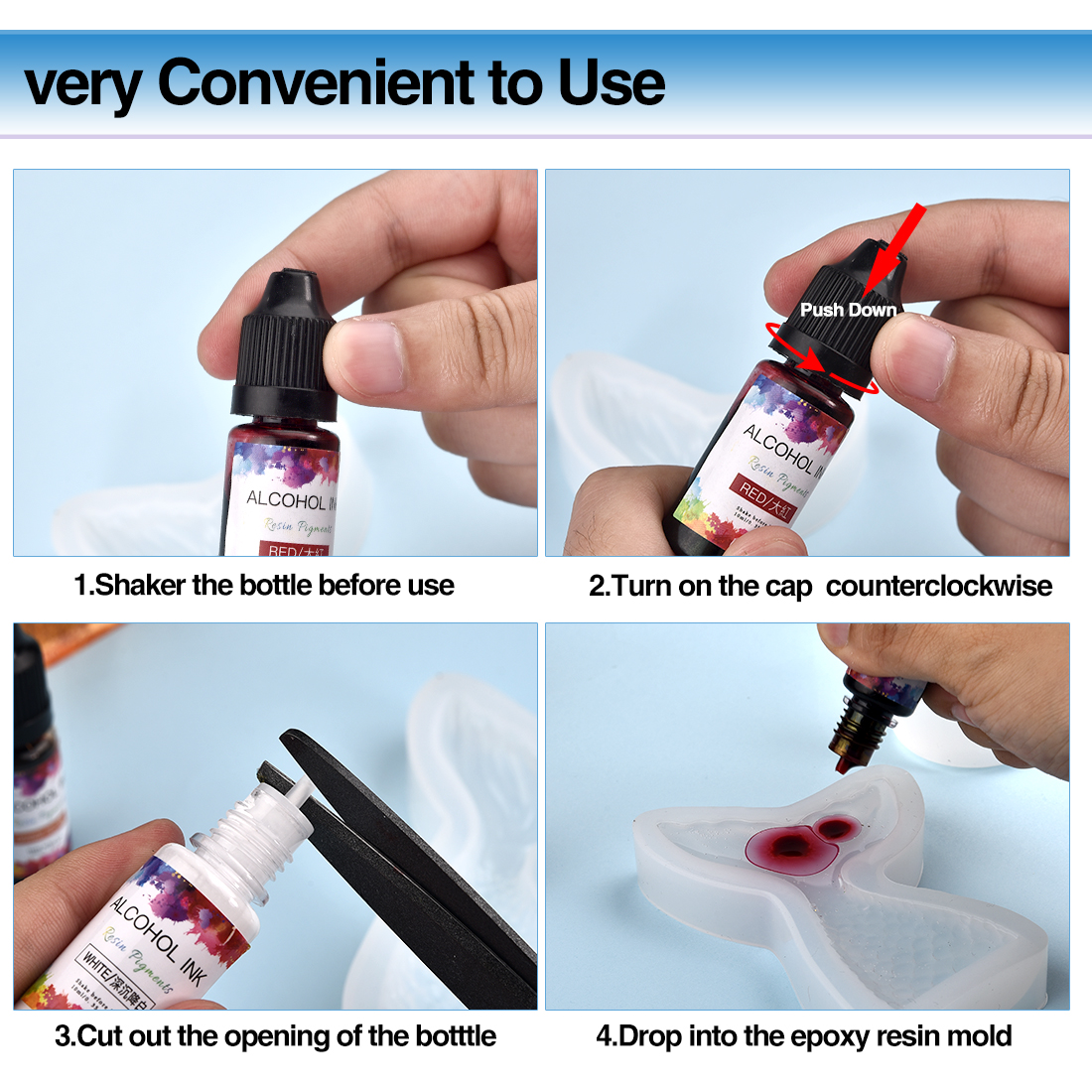 10ML Art Ink alcool resina pig - Resin Dye Alcohol recensione e prezzo