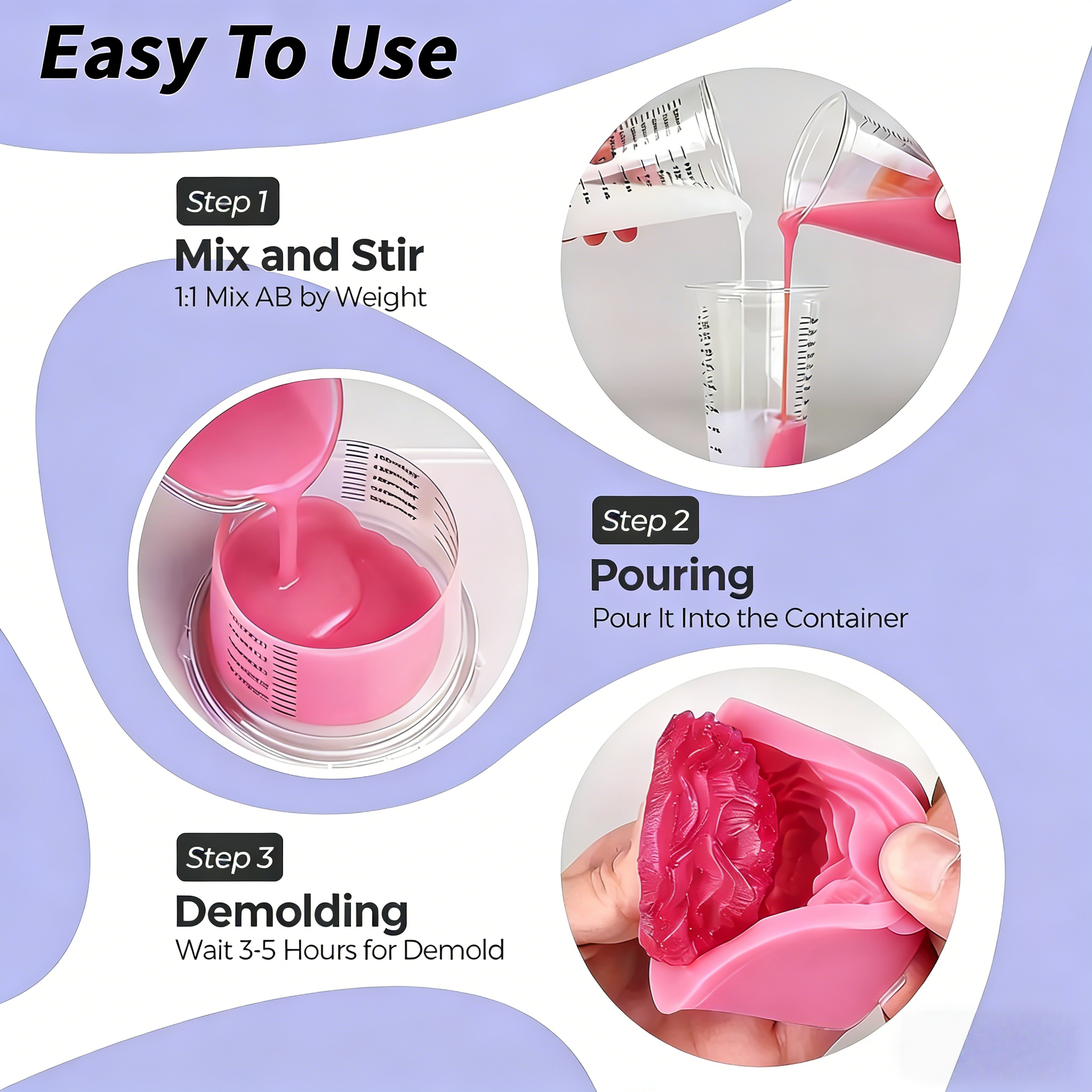 Gomma siliconica liquida rosa, - Resin Craft Material recensione e prezzo