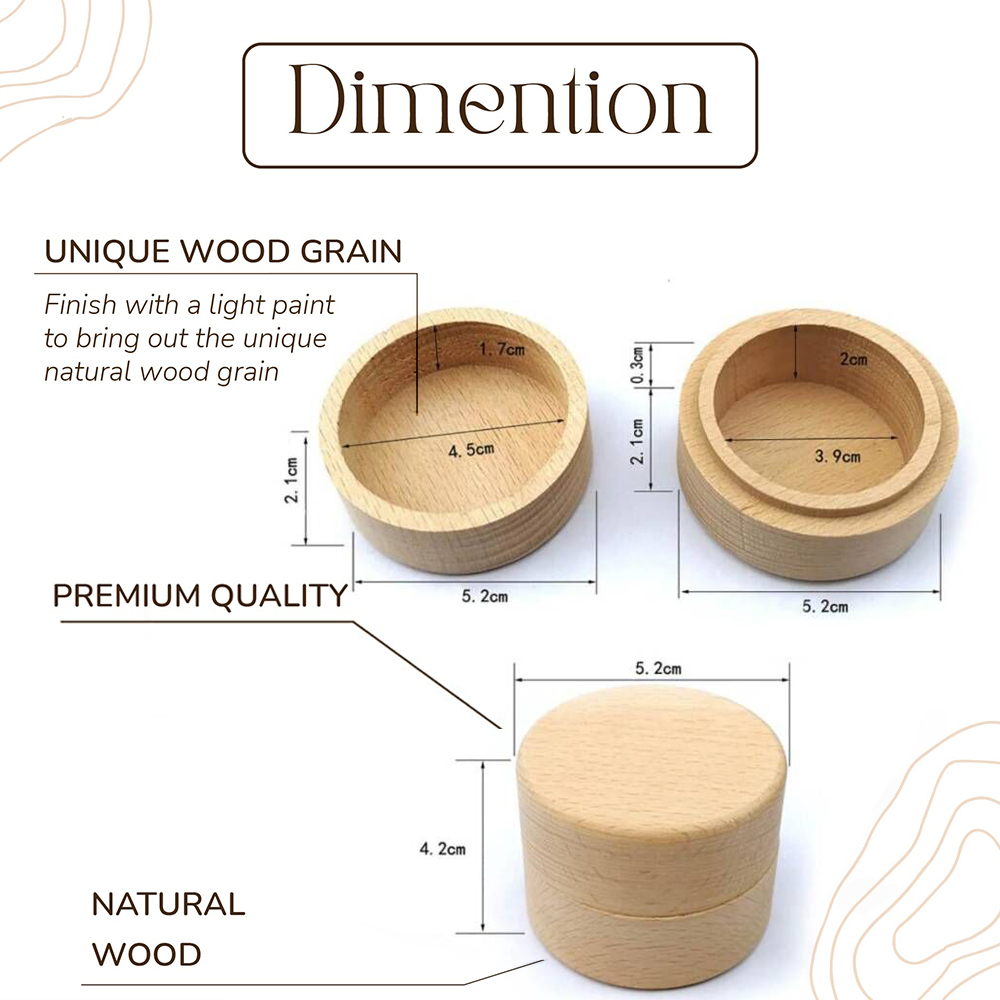 Scatola per fedi nuziali perso - Wood Ring Blank recensione e prezzo