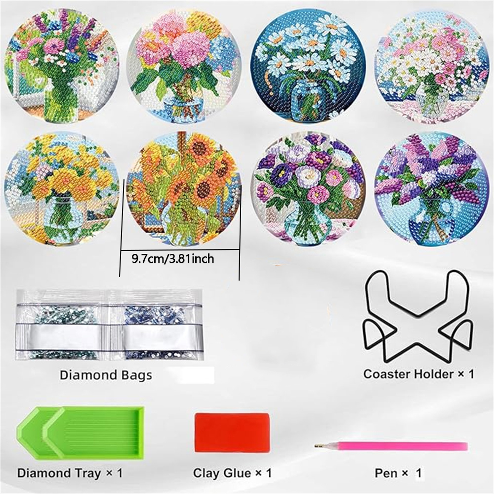 Set di 8 Sottobicchieri con Pi - Resin Craft Kit recensione e prezzo