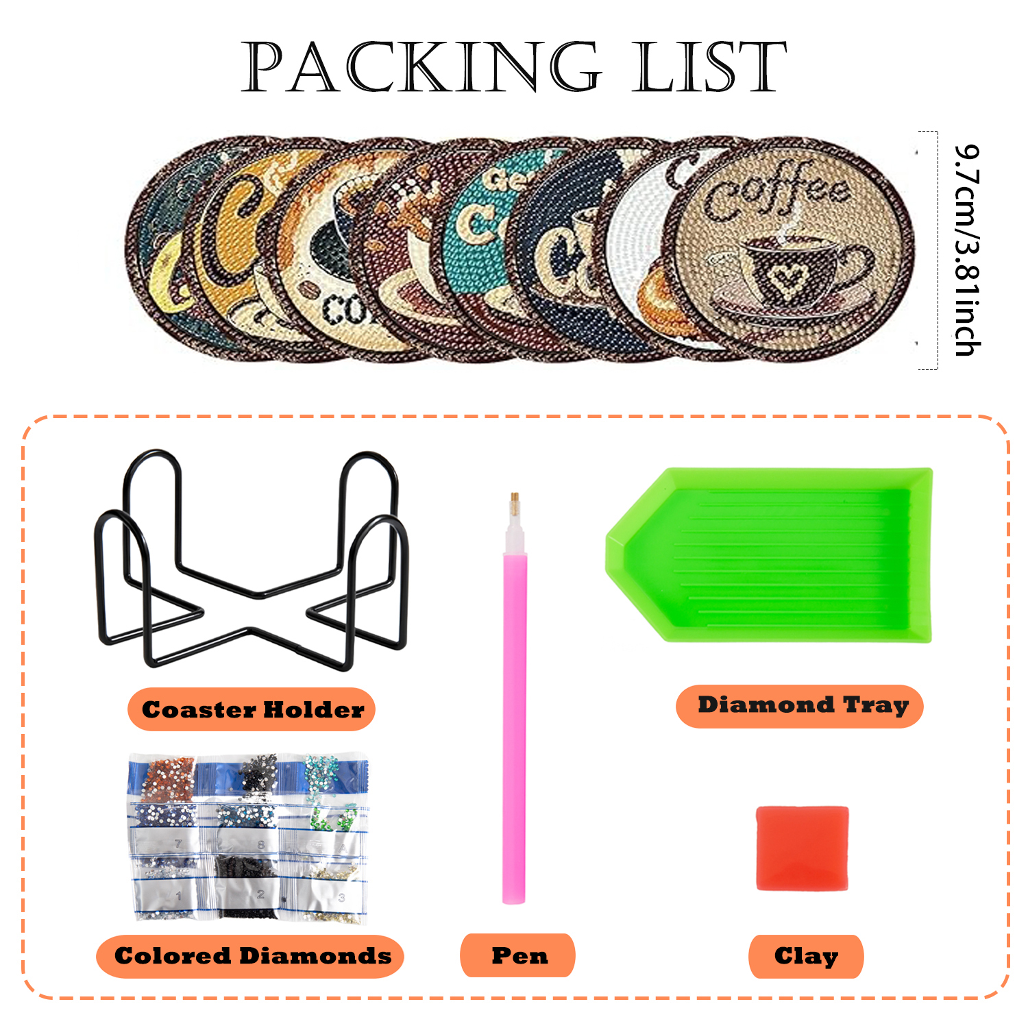 Set di 8 Sottobicchieri Dipint - Resin Craft Kit recensione e prezzo