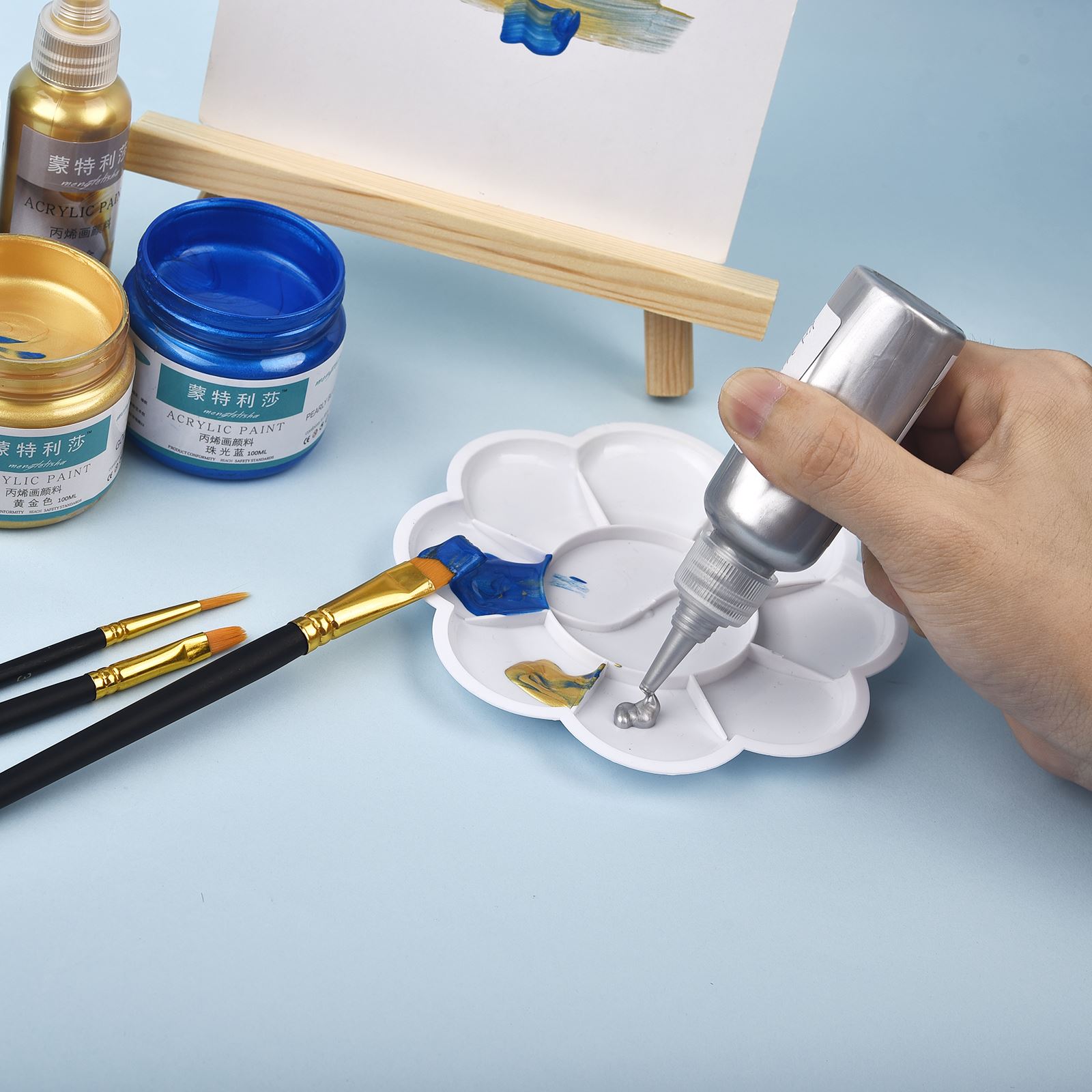 7 colori 60 ml/bottiglia Metal - Resin Pigment Set recensione e prezzo