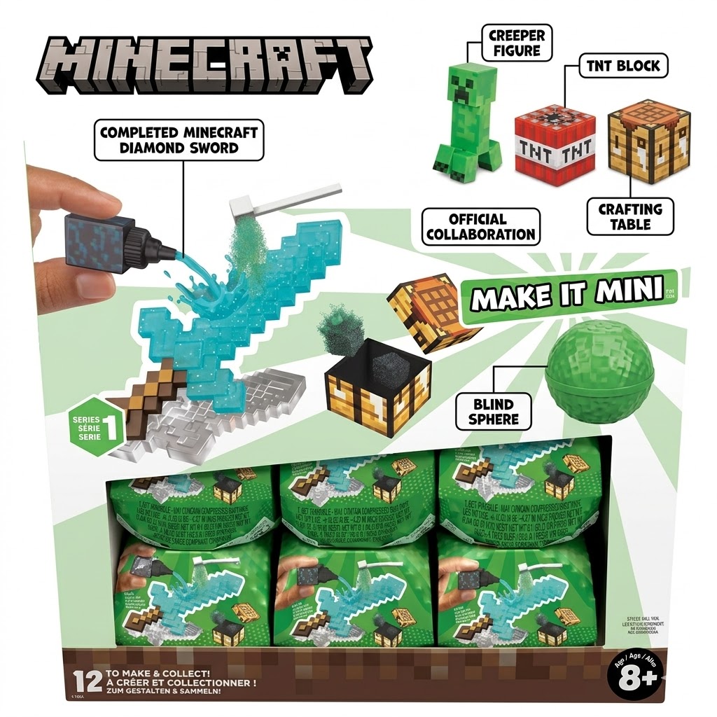 MGA Miniverse Minecraft Make I - Resin Crafting Minecraft recensione e prezzo