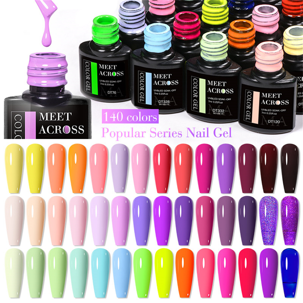 Set di 8 Smalti Gel Semiperman - Resin Glitter Pack recensione e prezzo